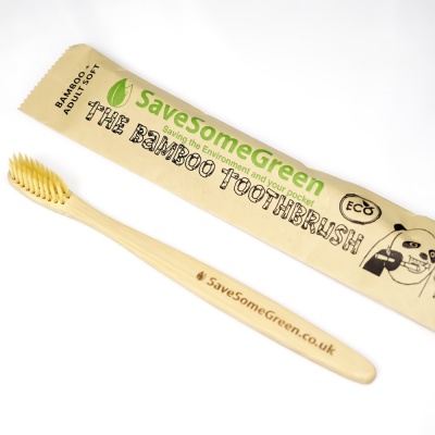 Bamboo Toothbrush With Bamboo Fibre Bristles - Adult Soft